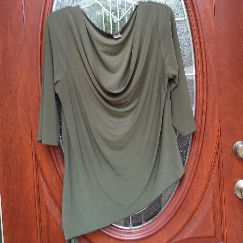Drapey American City Wear Olive Green Top